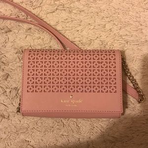 Kate spade pink cross body purse